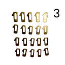 JUEGO DE LAMINAS VW SERRETA HU49 1,2,3,4 / 20 U. DE CADA MEDIDA Y MUELLES 