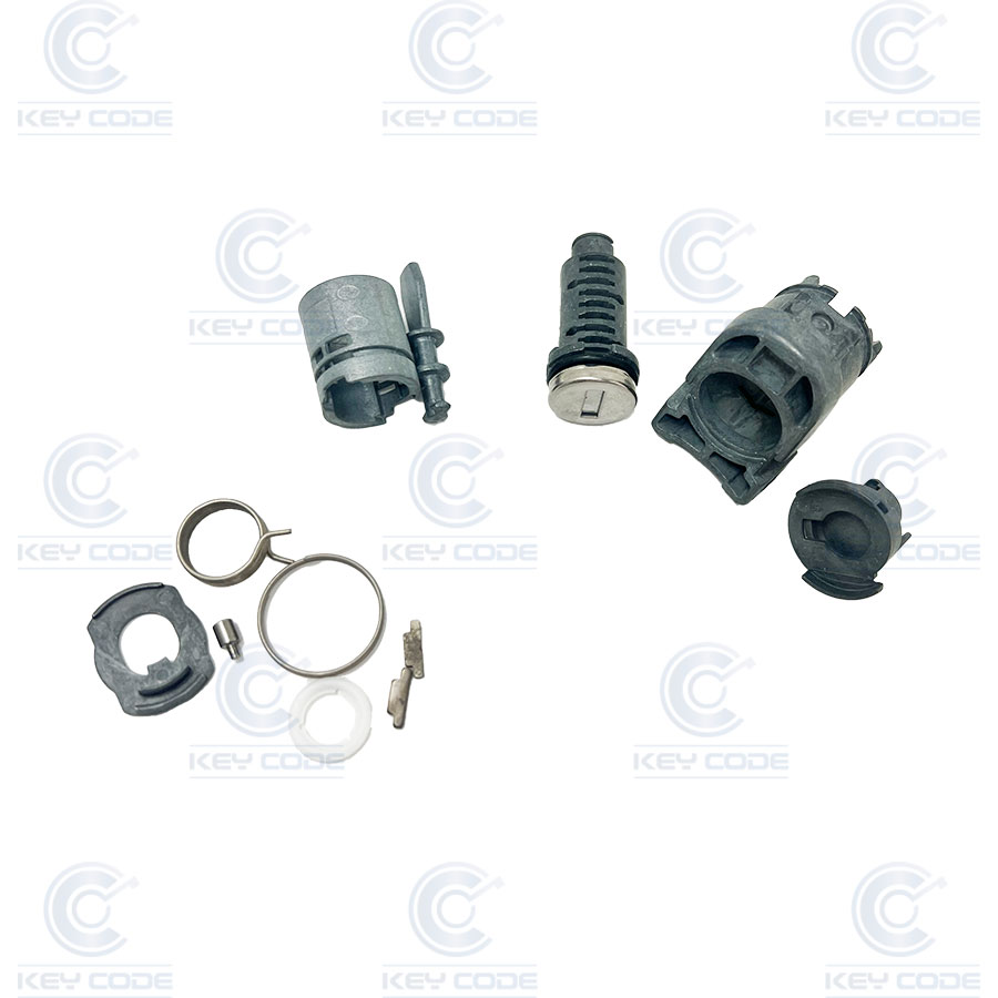 CERRADURA DE PUERTA DELANTERA IZQUIERDA DESARMADA VW CADDY, TRANSPORTER HU66 (107837167GK, 7H0898167) SIN LÁMINAS - ORIGINAL - 