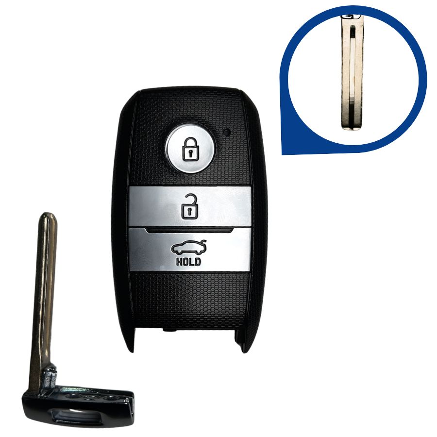 CARCASA MANDOS KEYLESS KIA Y HYUNDAI DE 3 BOTONES TOY48 PARA PLACAS XHORSE (XZKA83EN)
