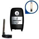 CARCASA MANDOS KEYLESS KIA Y HYUNDAI DE 3 BOTONES TOY48 PARA PLACAS XHORSE (XZKA83EN)
