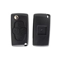 CARCASA MANDO PSA 1007 PLEGABLE 4 BOTONES HU83 PILA EN CIRCUITO SIN LOGO - CALIDAD PREMIUM