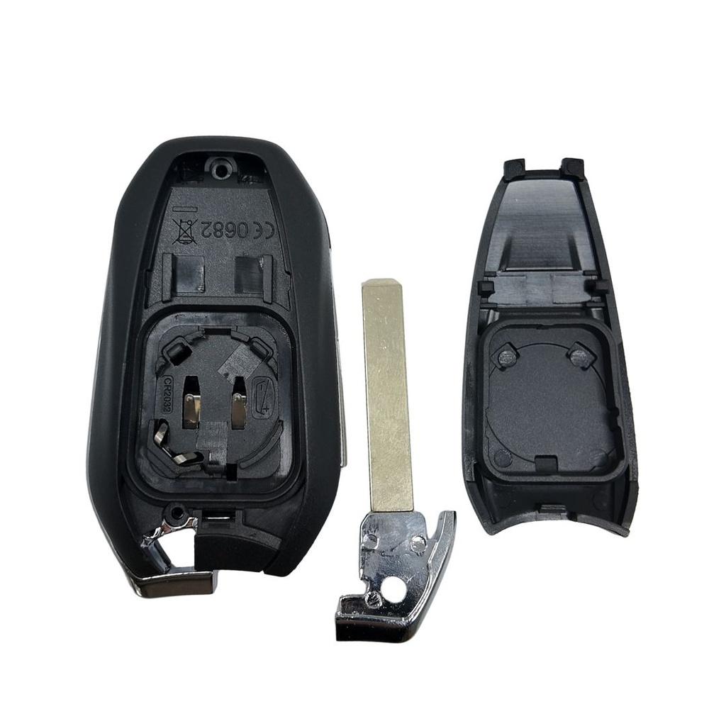 CARCASA MANDO 3 BOTONES PARA PSA VA2 (COMPATIBLE CON CIRCUITO ELECTRÓNICO XHORSE)