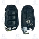 CARCASA DE 3 BOTONES DE MANDO KEYLESS DE PSA HU83 (COMPATIBLE CON CIRCUITO ELECTRONICO XHORSE)