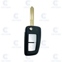 MANDO PLEGABLE 2 BOTONES DE QASHQAI J11 (2013-2016), PULSAR C13 2014-2016 (H05614EA1A, 282684CB0B) HITAG 128 BITS AES ID4A PCF7961M
