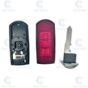 CARCASA KEYLESS MAZDA 3 BOTONES MZ24 (COMPATIBLE CON CIRCUITO ELECTRONICO XHORSE)