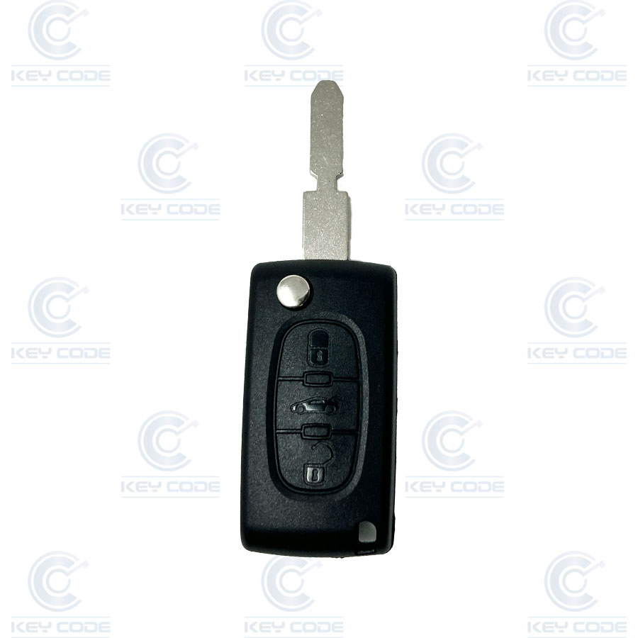 MANDO PSA 607 PLEGABLE 3 BOTONES RECTANGULAR NE78 (6490A0) PCF7941 ID46 433 mhz ASK AFTER MARKET