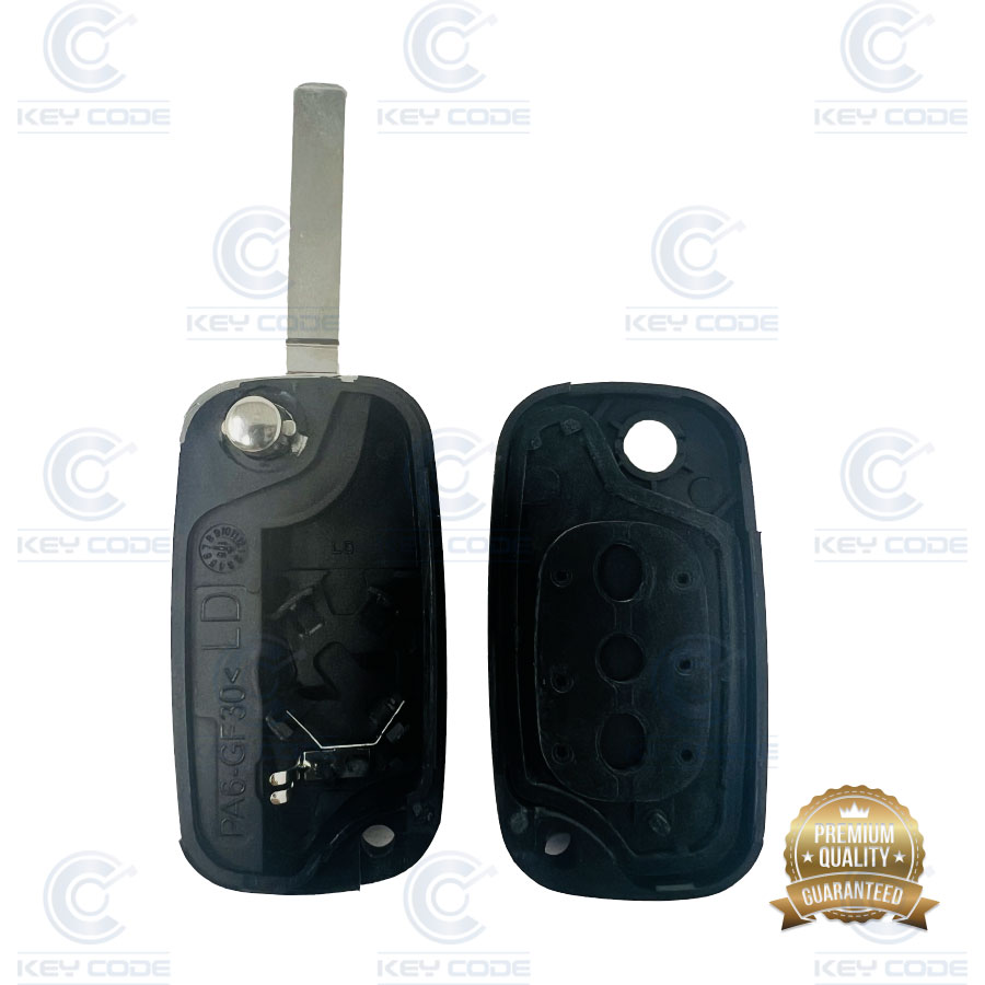 CARCASA MANDO CLIO III PLEGABLE 3 BOTONES REGATA