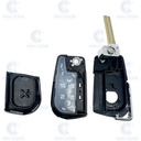 CARCASA MANDO PLEGABLE TOYOTA 3 BOTONES (TOY48)