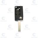 CARCASA MANDO PSA 307, 207 PLEGABLE 2 BOTONES HU83 SIN LOGO PILA EN CARCASA- CALIDAD PREMIUM