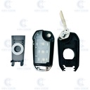 CARCASA MANDO PSA 508, 208 PLEGABLE 3 BOTONES HU83 (BOTÓN MALETERO)