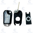 CARCASA MANDO PSA 508, 208 PLEGABLE 3 BOTONES HU83 (BOTÓN MALETERO)