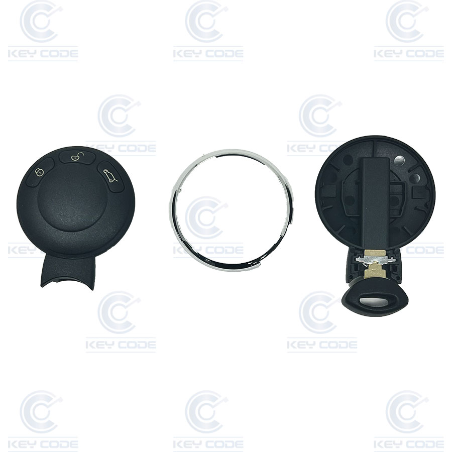 CARCASA MINI MODELO REDONDO KEYLESS 3 BOTONES 