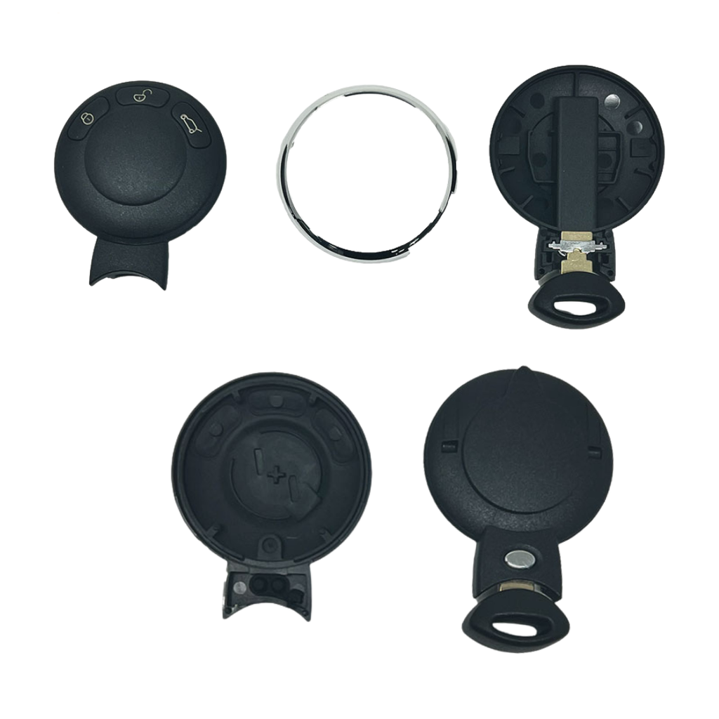 CARCASA MINI MODELO REDONDO KEYLESS 3 BOTONES 