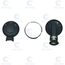 CARCASA MINI MODELO REDONDO KEYLESS 3 BOTONES 