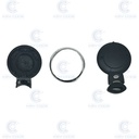 CARCASA MINI MODELO REDONDO KEYLESS 3 BOTONES 