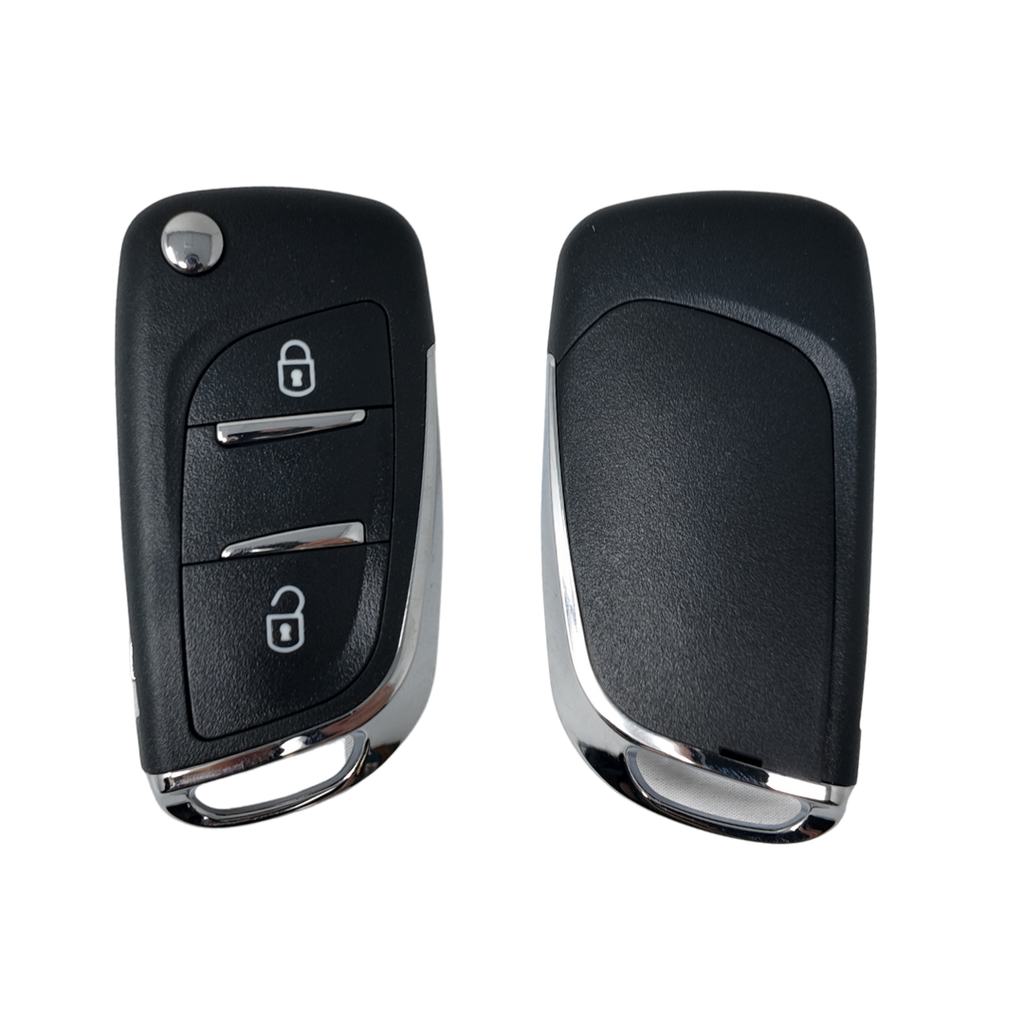 CARCASA PSA DE MANDO PLEGABLE 2 BOTONES VA2 (PILA EN CARCASA)