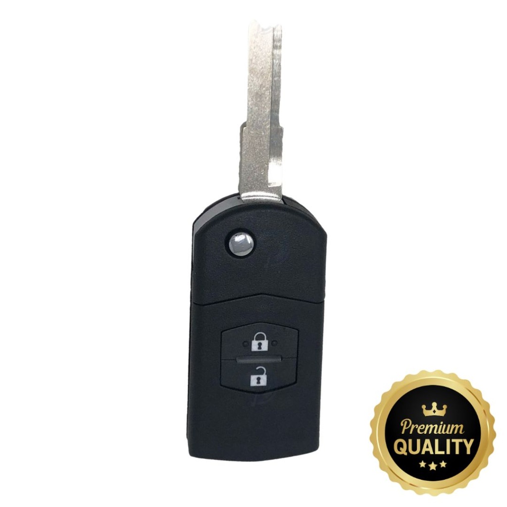 CARCASA DE MANDO PLEGABLE MAZDA DE 2 BOTONES MAZ24 - CALIDAD PREMIUM
