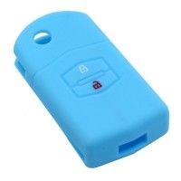 SILICONE CASE FOR 2-BUTTON MAZDA REMOTES - LIGHT BLUE