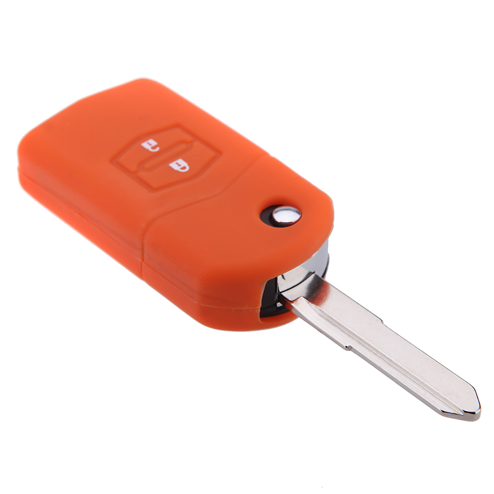 SILICONE CASE FOR 2-BUTTON MAZDA REMOTES - RED