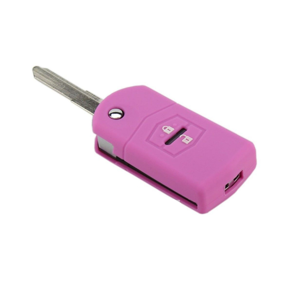 SILICONE CASE FOR 2-BUTTON MAZDA REMOTES - PINK
