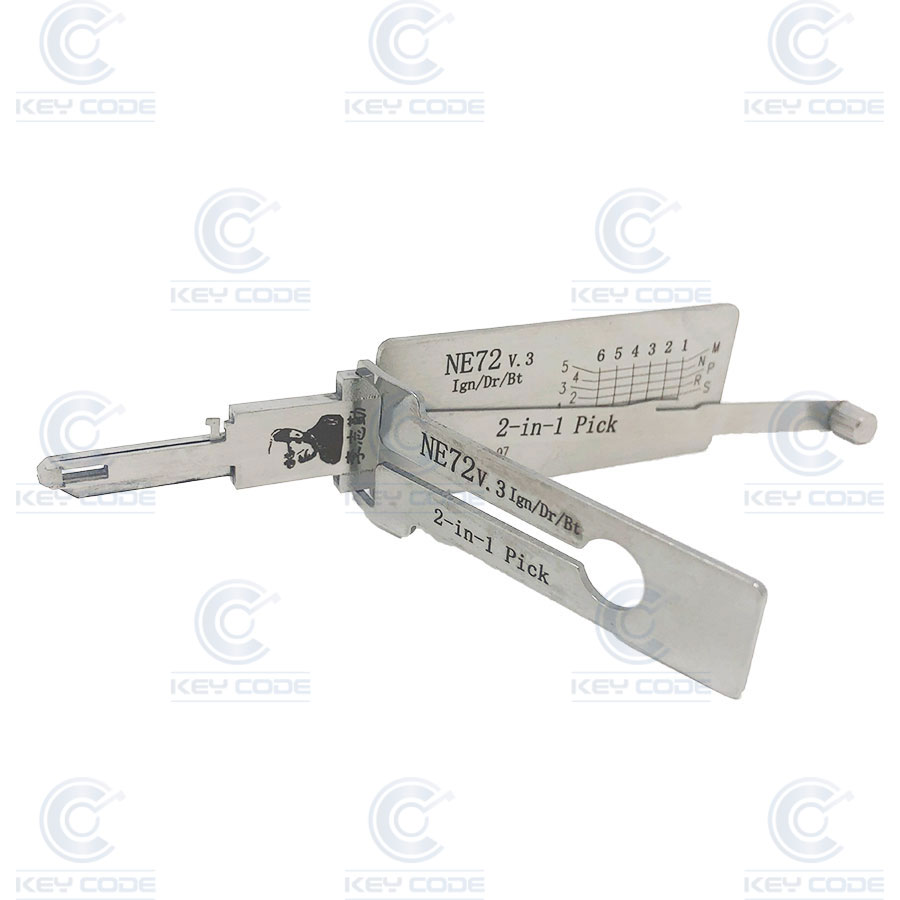 GANZUA LISHI 3 EN 1 NE72 PEUGEOT/CITROEN/RENAULT/NISSAN