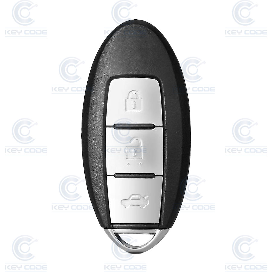 NISSAN OVAL REMOTE CASE WITH 3 BUTTONS - PREMIUM QUALITY