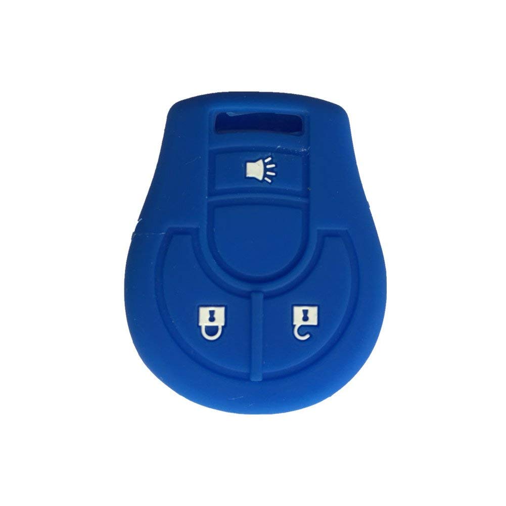 CAPA DE SILICONE PARA MANDOS FIXOS DE 3 BOTÕES DA NISSAN - AZUL