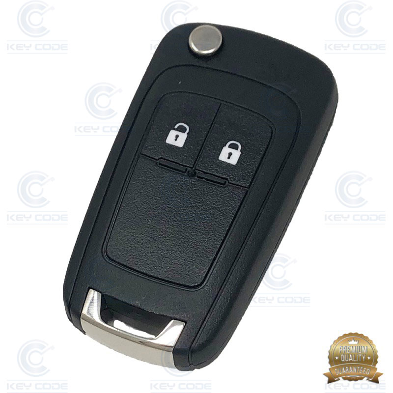 COQUE TELECOMMANDE INSIGNIA/ASTRA J PLIABLE 2 BOUTONS - QUALITÉ SUPÉRIEURE