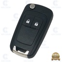 CARCASA MANDO INSIGNIA/ASTRA J PLEGABLE 2 BOTONES - CALIDAD PREMIUM