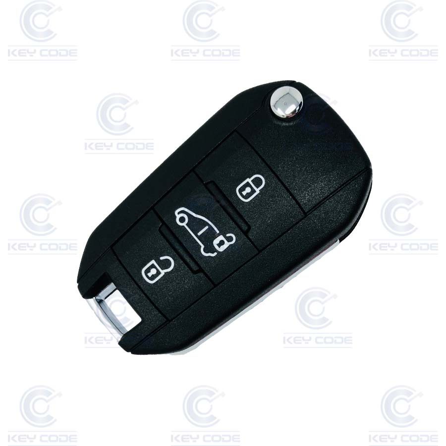 [OP100TE08-OE] OPEL COMBO E 3 BUTTONS FLIP REMOTE (2019) (16 565 237 80) HITAG128 BITS AES ID4A NCF 2960M 433Mhz FSK - ORIGINAL -