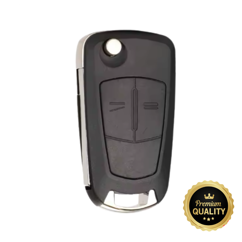 CONTROLE REMOTO ASTRA H/ZAFIRA B DOBRÁVEL 2 BOTÕES PERFIL Z HU100 VALEO (04-10) (9001124, 93178494) PCF7941 ID46 433MHZ - QUALIDADE PREMIUM -