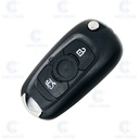 OPEL ASTRA K 3 BUTTON FLIP REMOTE KEY (15-17) PCF7937E HITAG PRO ID46 433 Mhz ASK PLAIN BLACK