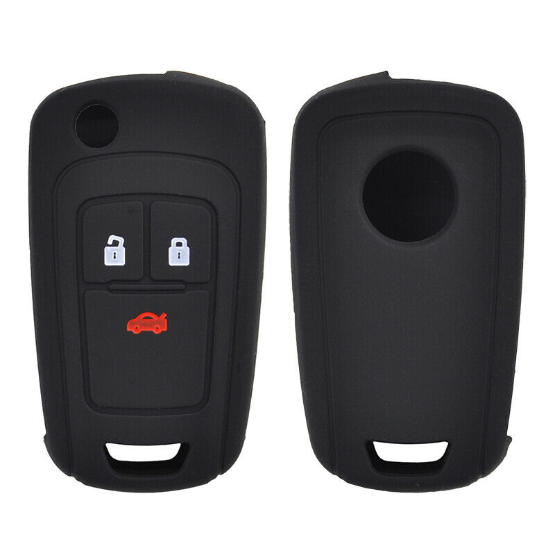 ETUI EN SILICONE POUR TELECOMMANDES PLIABLES AVEC 3 BOUTONS POUR OPEL INSIGNIA - NOIR