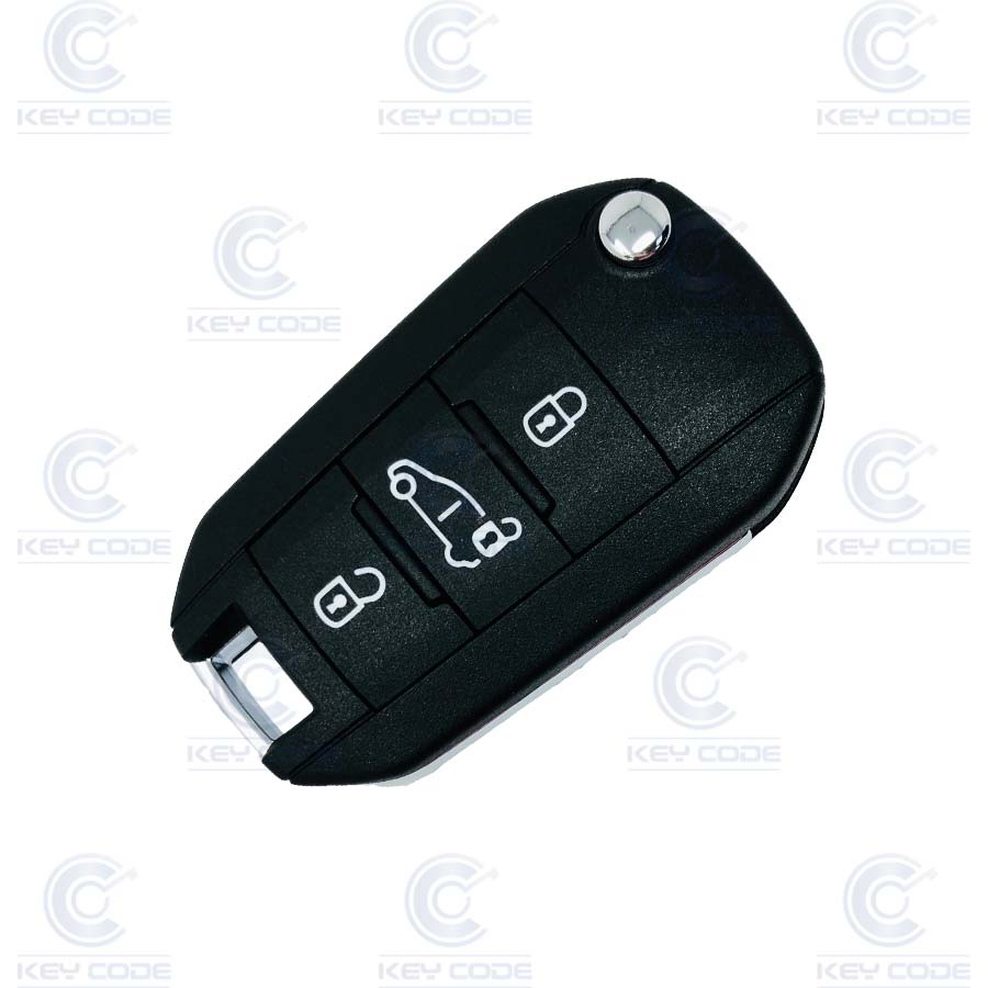 TELECOMMANDE PSA EXPERT III PLIABLE 3 BOUTONS HU83 (1617020780) 128 BITS AES 4A NCF2960M 433 mhz FSK - ORIGINALE