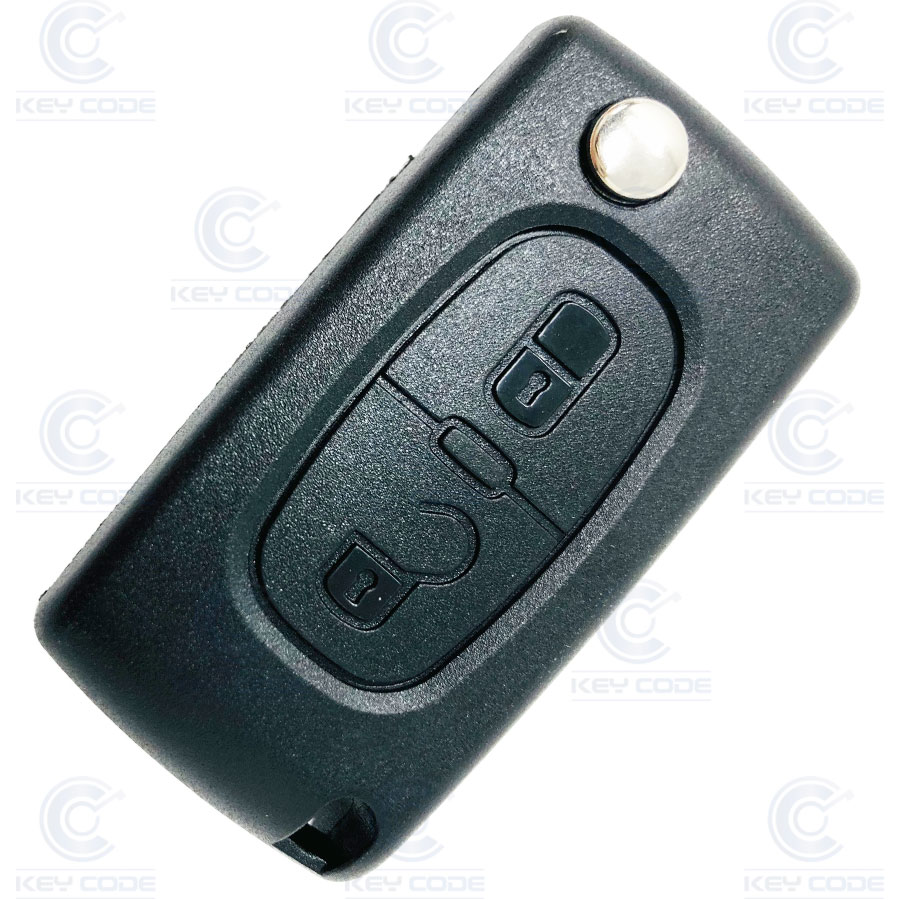 TELECOMMANDE PSA 207/308 2 BOUTONS HU83 PILE EN CIRCUIT ORIGINALE (649075) PCF7961 ID46 433 Mhz ASK