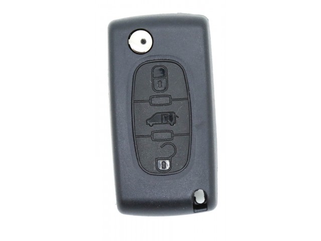 [PE2CS3B-VAN-CT] COQUE TELECOMMANDE PLIABLE 3 BOUTONS PARTNER, BERLINGO VA2 VAN