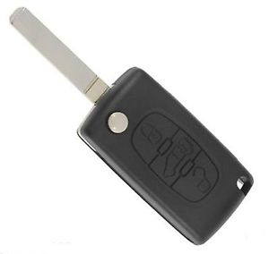 FOLDING REMOTE CASE PARTNER, BERLINGO 3 BUTTONS BATTERY IN CASE - VAN BUTTON