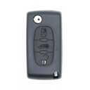 FOLDING REMOTE CASE PARTNER, BERLINGO 3 BUTTONS BATTERY IN CASE - VAN BUTTON