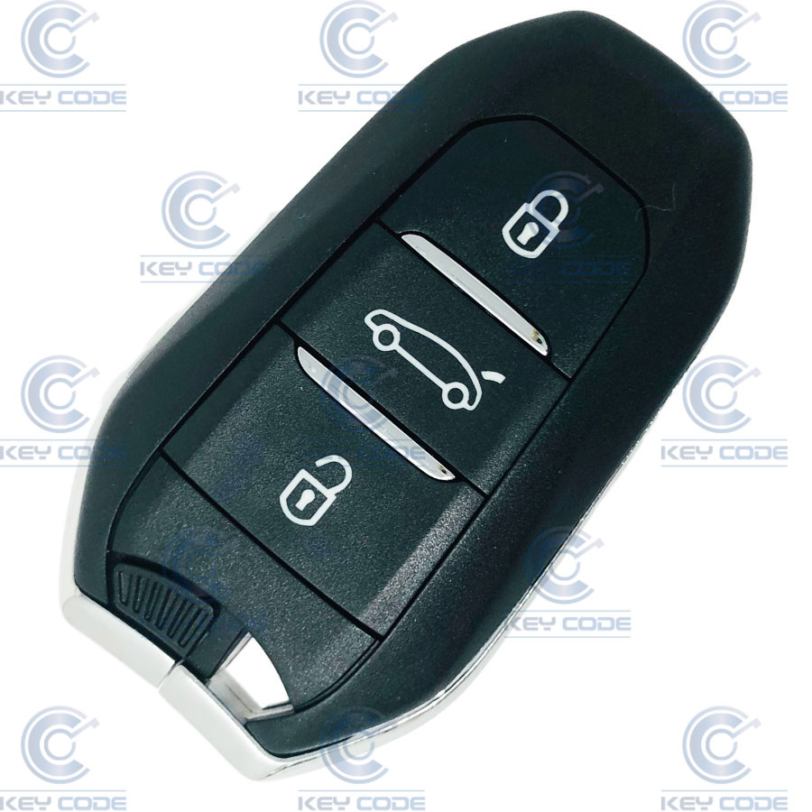 TELECOMMANDE SMARTKEY PSA 308 ET 508 DE 3 BOUTONS MAINS LIBRES (6490SK, 98124195ZD) PCF7953 ID46 HITAG2 433 mhz FSK - ORIGINALE