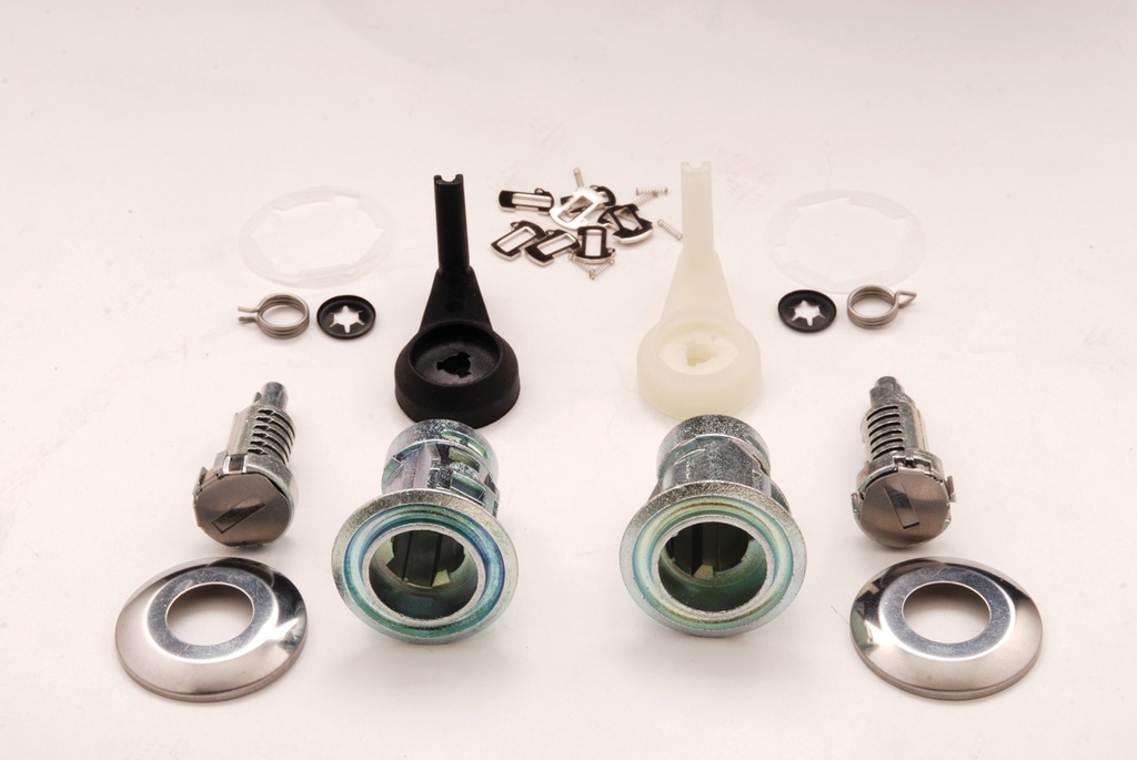 PAREJA CERRADURA DE PUERTA PSA 206 DESMONTADA + JUEGO DE LAMINILLAS X 2 NE72 (9170N8)  