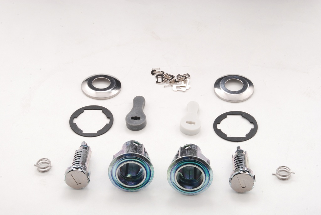 PAIR OF DISASSEMBLED PSA 106 DOOR LOCKS + WAFER SET (252060)