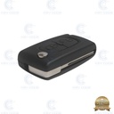 CARCASA MANDO 307 PLEGABLE 2 BOTONES HU83 SIN LOGO PILA EN CIRCUITO - CALIDAD PREMIUM