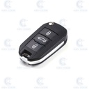 3-BUTTON FOLDABLE REMOTE CASE FOR PSA 508, 208 HU83 (BOOT BUTTON)