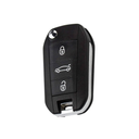 COQUE TELECOMMANDE PSA 508, 208 PLIABLE 3 BOUTONS HU83 (BOUTON COFFRE)