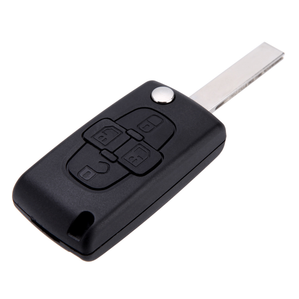 [PE83CS4B-CT-P] PSA 1007 FLICK KEY REMOTE CASE HU83 (4 BUTTONS) BATTERY ON CIRCUIT - PREMIUM QUALITY