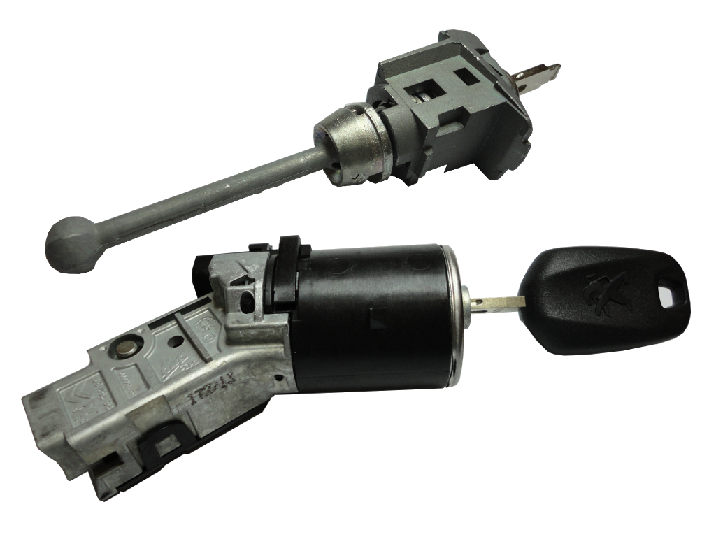 PSA 3008 LOCK SET (IGNITION + DOOR + GAS CAP + KEY) - ORIGINAL - 