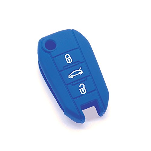SILICONE CASE FOR MODERN FOLDABLE 3-BUTTON REMOTES FOR PSA - BLUE