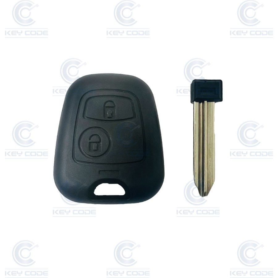 PSA PARTNER, BERLINGO, XSARA REMOTE CASE FIXED 2 BUTTONS WITH KEY BLADE SX9