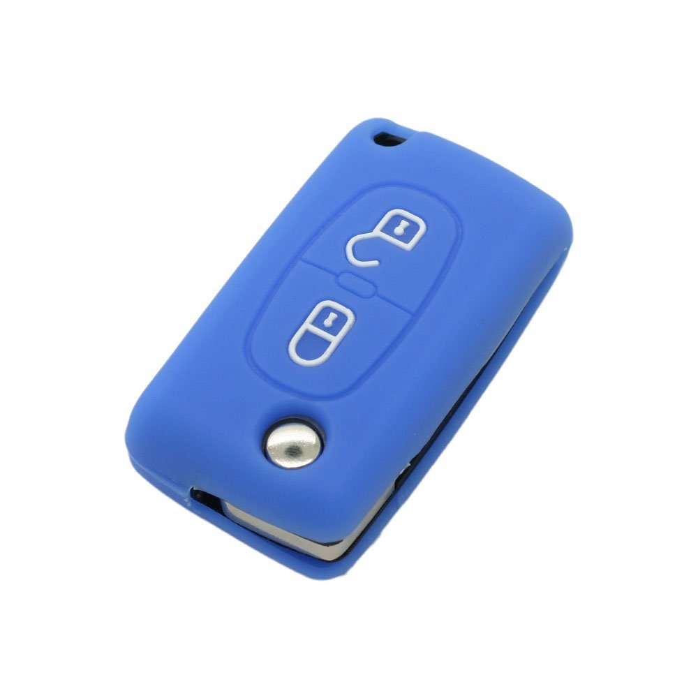 SILICONE CASE FOR 2-BUTTON FOLDABLE REMOTES PSA - LIGHT BLUE