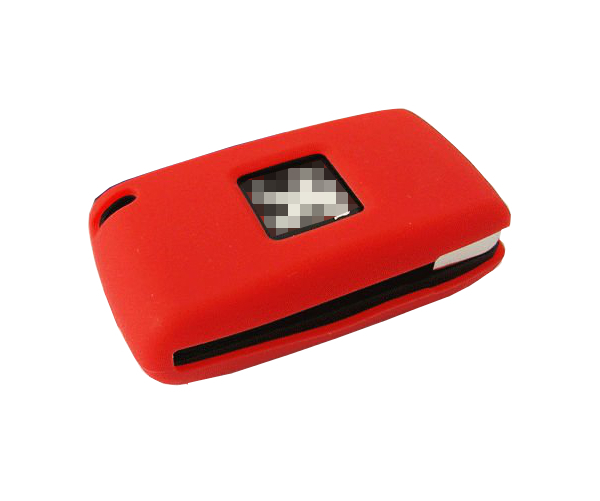 FUNDA DE SILICONA PARA MANDOS PLEGABLES DE 2 BOTONES DE PSA - ROJO  